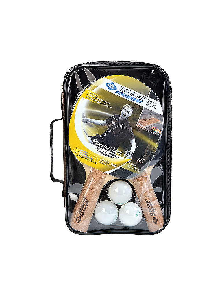 DONIC SCHILDKRÖT Tischtennis-Set Persson 500 Kork gelb